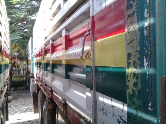 ขายสิบล้อ Isuzu Deca 270 แม่12ล้อ ปี 46 ยูโร 1 ดั้มเหล็ก ลูกพ่วงดั้ม 2คาน