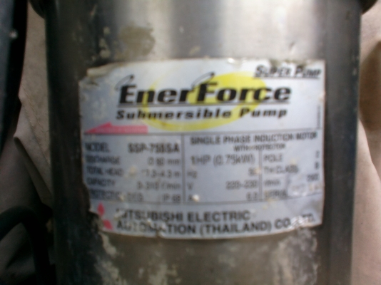 ปั๊มน้ำแช่อัตโนมัติ 1HP