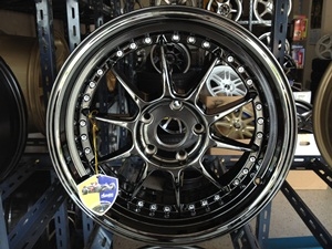 เเม็กใหม่ Advanti ขอบ17 5รู114 กว้าง7.5 ออฟ40 สีแบล็กโครม