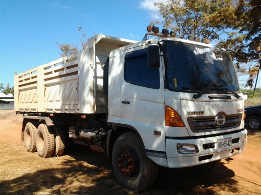 HINO MEGA FM8J ดั้มสามิตรห้างแท้ปี54 หัว500 URO3 เบรคทิฟี่ เครื่อง251เทอโบ ยางใหม่10 เส้น สีเดิมบาง