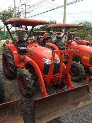 KUBOTA L3608 ชั่วโมงน้อยคุณภาพเยี่ยม พร้อมใบมีดติดตัวรถ พร้อมโรตารี RX163ตราช้างมือสองเอาไปเลย