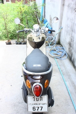 ขาย Yamaha Fino ปี 52 สีน้ำตาล ขาว เครื่องเดิม