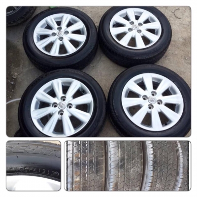 ขายล้อแม็กป้ายแดงToyota Yaris ,New Vios GT sport ขอบ 15+ยางปี 13 ราคา 9,900 บ.ถูก