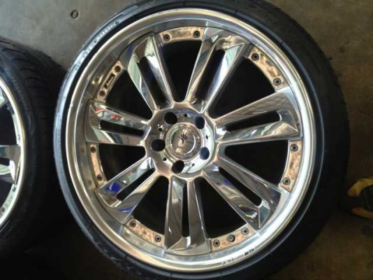 ขายแม็ก20นอกแท้ญี่ปุ่น kranze รุ่น glossa 5รู114 พร้อมยางปี2011ดอกเต็ม