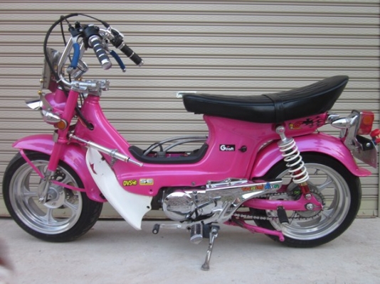 ชาลีแต่งเทพๆ เครื่อง Honda ไนท์ 110 cc. มีทะเบียน เครื่องชุบ ครัชมือ ดิสเบรคหน้า ล้อ12" ยางใหม่ ท่อผ่าเสียงแน่นๆ