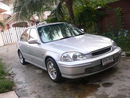 ขายรถเก๋ง Honda Civic 1.6 EXi ปี 1998 เกียร์ออโต้  ไม่เคยติดแก๊ส สีบรอนด์เงิน ราคาพิเศษ 199,000 บ.