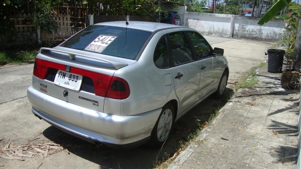 ขายรถยนต์เก๋งSEAT cordoba1.8 i ปี 1999  วิ่ง145000 km สี  silverมือสองขายรถยนต์เก๋ง แอร์  cd กระจกไฟฟ้า  กระจกปรับข้างไฟฟ้า พวงมาลัยเพาเวอร์  เกียร์ธรรมดาสุดยอดความทน ไม่จุกจิก เบาะหนังแท้  ช่วงล่างแน่น  เครื่องสะอาดไม่มีเยิ้ม  เซ็ลทรัลล็อก รีโมทคอนโทรล ฟ