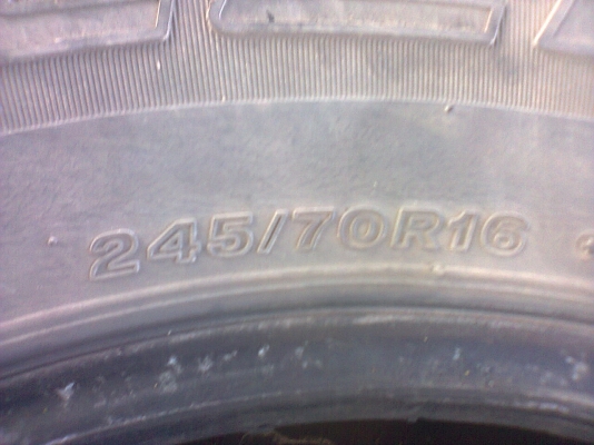 ขายยางรถยนต์ bridgestone 689 H/T ปี 07 245/70/R16