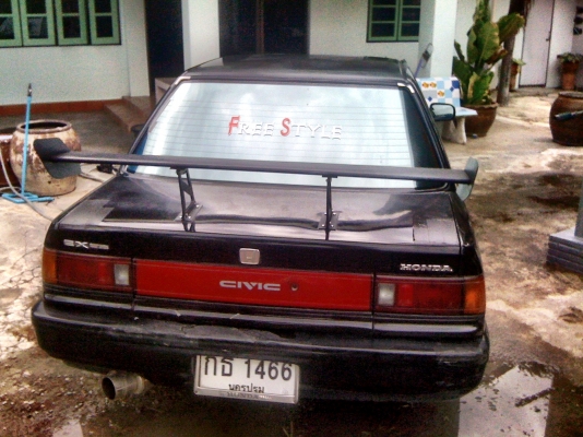 ขาย Civic ท้ายแดง ปี 89 LPG เครื่อง d15b ยางใหม่ แม๊คใหม่ มีสปอยเลอร์หั้ยด้วยครับ
