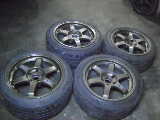 ขาย te37 17 8.5 9.5  5.114   พร้อมยาง dunlop 225/45/17 ,235/45/17 ยางใหม่ ใช้ได้อีกนาน ขอขาย 45,900 สนใจต่อรองกันไ้ด้ครับ ขายได้ ขายเลยครับ