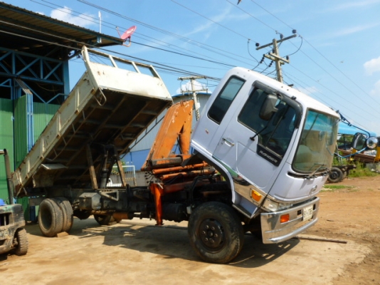 แสงฟ้าเต้นรถ///ขายรถ6ล้อFD176ดั้มติดเครน หัวไฮเทคนอก เครื่อง HO7C-เทอร์โบว์ เบรกทิฟฟี่