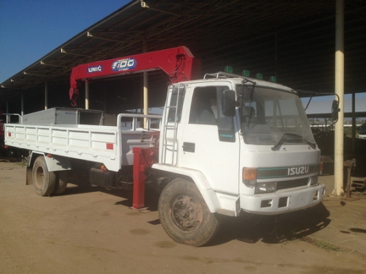 ขายด่วน ISUZU ROCKY ติดเครน 5 ตัน เครื่อง 6BD1 165 แรงม้า ทำใหม่ทั้งคันพร้อมทะเบียน