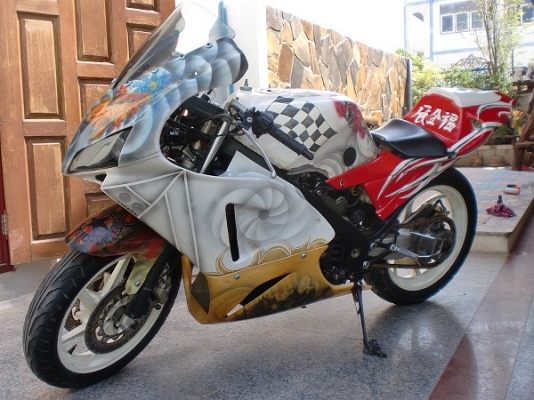 VFR400 แฟริ่งแต่ง มีเล่มเขียว เครื่องดี 52000 รถทะเบียนราคาอินวอย