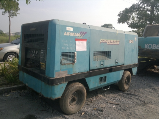 ขายเครื่องกำเนิดลม AIRMAN PDS655S ปี2000 , 4192ชม. นำเข้าจากญี่ปุ่นไม่เคยใช้ในไทย สภาพดีมาก ติดต่อ มานะ 085-9049669