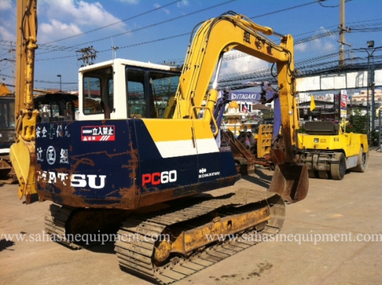 รถขุด PC60-6 บจก.สหสินอีควิปเม้นท์ โทร.081-5851880, 02-5168100-1 www.sahasinequipment.com