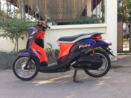 ขายเเล้วครับnew-finoสีดำส้มน้ำเงินขอบคุณวรวัช