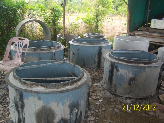 แบบเสาสำเร็จ 5 นิ้ว แบบท่อบ่อ