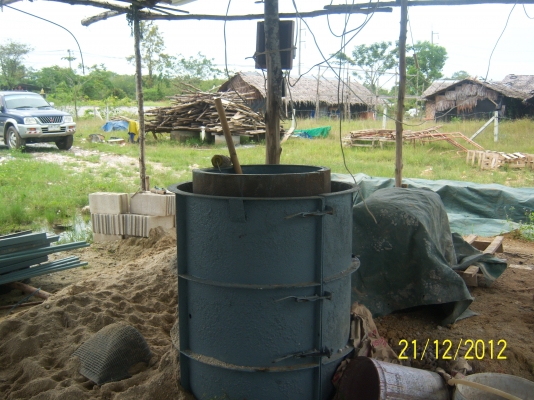 แบบเสาสำเร็จ 5 นิ้ว แบบท่อบ่อ