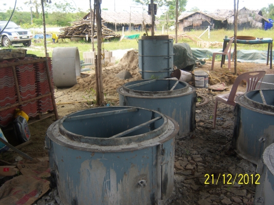 แบบเสาสำเร็จ 5 นิ้ว แบบท่อบ่อ