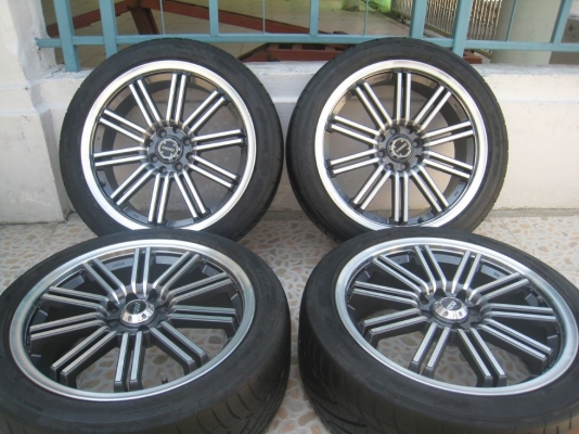 ขายล้อแม็ก 17"x7" et42 4/100,114 + ยางปี 10 (081-3747940)