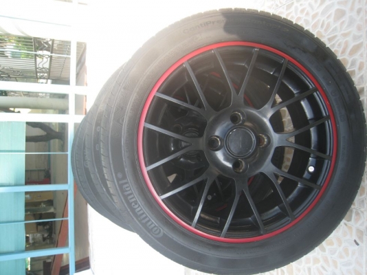 ขายล้อแม็ก zona 15"  4/100 et38 +ยางปี10 (081-3747940)