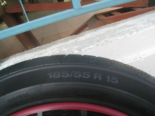 ขายล้อแม็ก zona 15"  4/100 et38 +ยางปี10 (081-3747940)