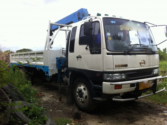 ขายรถ 6 ล้อ กระบะคาร์โก้ ติดตั้งเครน TADANO 5 ตัน 3 ชัก 4 ปลอก HINO FF1J รถสวย รีบจองด่วน