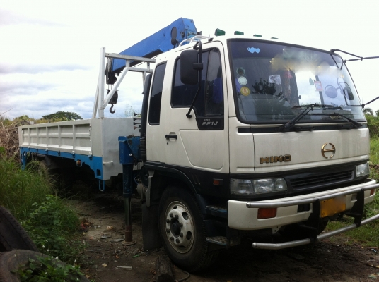 ขายรถ 6 ล้อ กระบะคาร์โก้ ติดตั้งเครน TADANO 5 ตัน 3 ชัก 4 ปลอก HINO FF1J รถสวย รีบจองด่วน