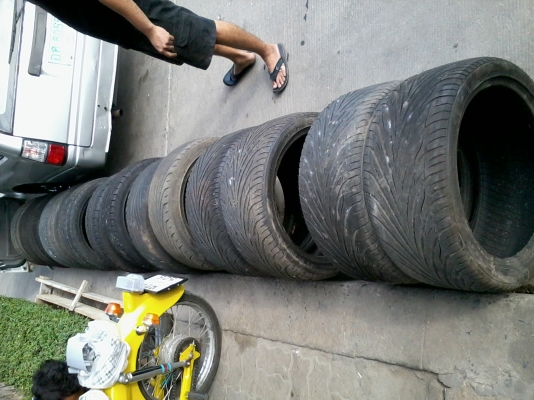 ขายยางซิ่ง&amp;ซอฟขอบ17-18ดอกสวยๆราคาถูกๆๆๆคับ