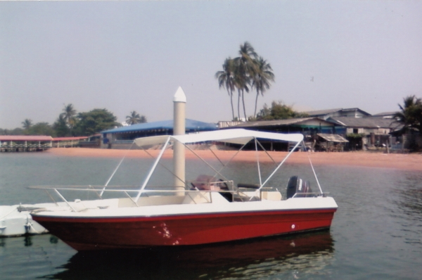 ขายเรือไฟเบอร์ 21 ฟุต พร้อมเครื่อง Yamaha 70 แรง มือสองสภาพดี พร้อมใช้