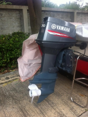 ขายเรือไฟเบอร์ 21 ฟุต พร้อมเครื่อง Yamaha 70 แรง มือสองสภาพดี พร้อมใช้
