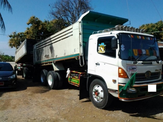 เจ้าของขายด่วน รถสิบล้อ HIno MEGA FM 220 แรงพ่วงแม่ลูก 2คาน ดั้ม อู่พุแค  เอกสารพร้อมโอน