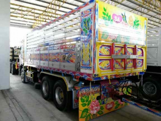 ขายดาวน์รถใหม่ป้ายแดงรถ 22 ล้อพ่วงแม่-ลูกดัมพ์ HINO MEGA 380 ปี 2556 ลูกพ่วง 3 คานแท้ดัมพ์กระบะอะลูมิเนียมอู่SAเทเลอร์ ขายดาวน์ 687000