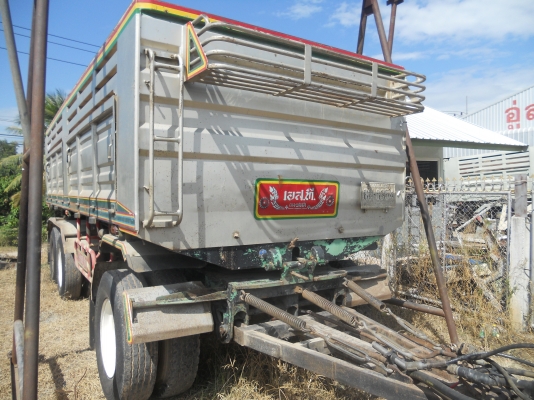 ขายด่วนลูกพ่วงยาว 7เมตร  12ล้อ 3เพลา ดั้มได้,สภาพดี,ราคากันเอง