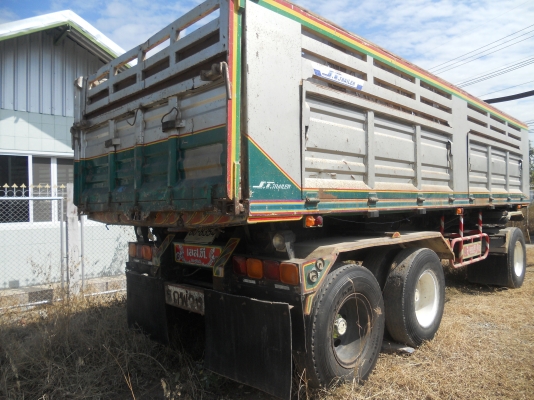 ขายด่วนลูกพ่วงยาว 7เมตร  12ล้อ 3เพลา ดั้มได้,สภาพดี,ราคากันเอง