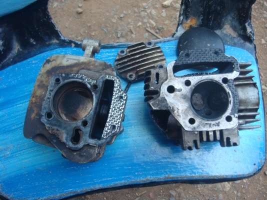 ชุดเสื้อสูบ ไทเกอร์ 120 CC. สภาพ 90\% ( วาวไทเกอร์เล็กว่า โซนิค 1 มิล )