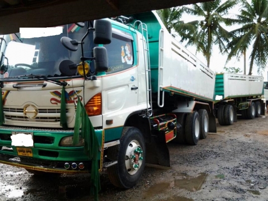 ขายรถสิบล้อ HIno MEGA FM 320 แรง ดั้มพ่วงแม่ลูก 3คาน อู่ ST ปี50 ขายรถสิบล้อ HIno MEGA FM 320 แรง ดั้มพ่วงแม่ลูก 3คาน อู่ ST ปี50