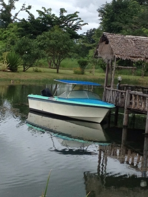 ขาย เรือ ไฟเบอร์ เครื่องYamaha 75cc. พร้อมเทเลอร์ สภาพดี ราคา 135,000 บ.