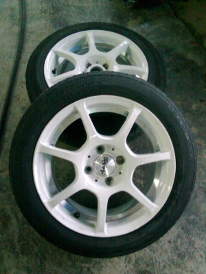 ขายแม็ก+ยาง Advanti  R15X7 4/100 ยาง185-55-15 ปี11