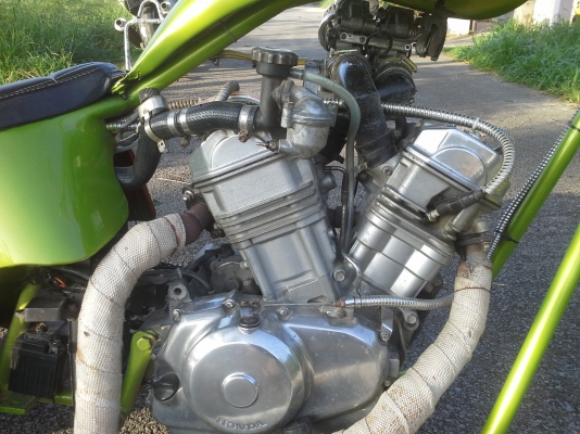 ขายหน้ายาวสปิงเกอร์ เครื่อง Honda Boss 650 cc.ล้อโตยางHarley