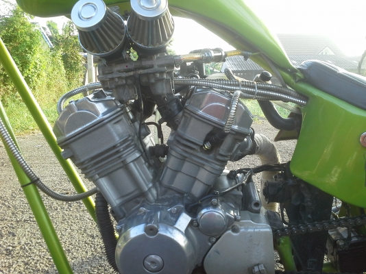 ขายหน้ายาวสปิงเกอร์ เครื่อง Honda Boss 650 cc.ล้อโตยางHarley