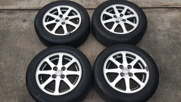 ล้อ14" Vios 4รู100 + ยาง Michelin 175/65/14 ปี12