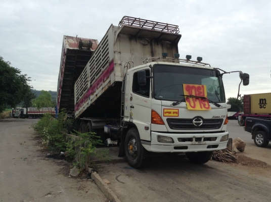 HINO MEGA 260 แรง ดั้มด์พ่วงแม่ลูกๆ 2 คาน