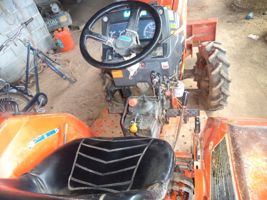 ขาย165000บาท รถไถคูโบต้าสภาพดี27แรง2เพลา มีดันหน้า ผาน5 คราน