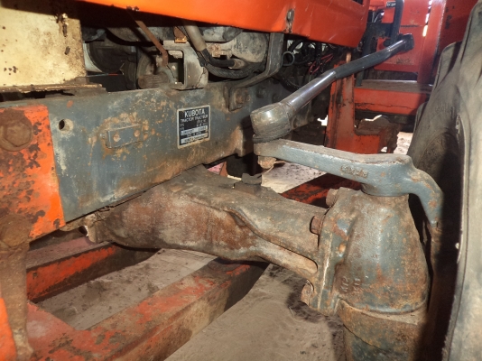 ขาย165000บาท รถไถคูโบต้าสภาพดี27แรง2เพลา มีดันหน้า ผาน5 คราน