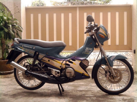 ขออนุญาติขาย Kawasaki Leo  118cc. มือเดียว สีเขียว