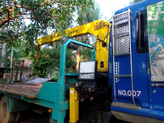 ขายด่วนรถสิบล้อHINOหัวโปเฟียหางเทเลอร์มีลิบติดเครน3ตัน