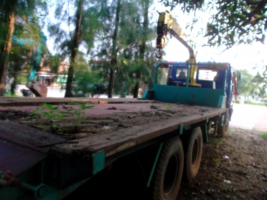 ขายด่วนรถสิบล้อHINOหัวโปเฟียหางเทเลอร์มีลิบติดเครน3ตัน