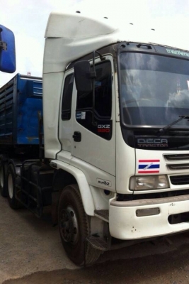 ขายหัวลากISUZU DECA 320ปี48พร้อมหางคอกยาว12เมตร3เพลา อู่พนัส สภาพพร้อมใช้งานครับ