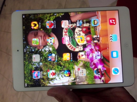 ไอเเพคมินิ เครื่อง 0 ดีเทค  32 GB กล่องอุปกรณ์ครบ (จะเพิ่มรูปกล่องให้) ประกันเหลือ 3 เดือน